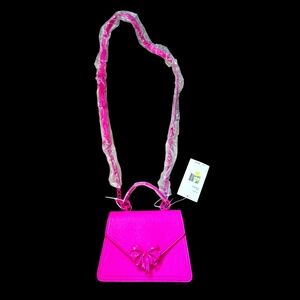 Betsey Johnson XO Darla Hot Pink Crossbody Bag